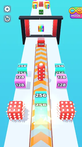 Gameplay screenshot 1 from Jelly Run 2048 - Casual game